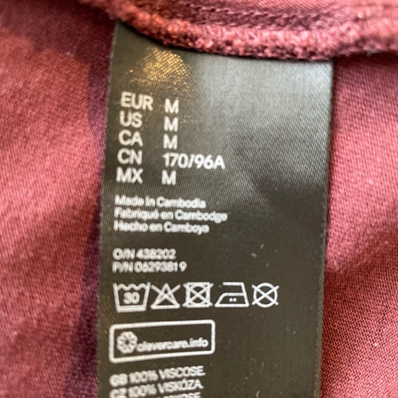 H&M Basics Rich Burgundy Dress - Picture 4 of 5